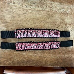 Pink and Black Paracord Handles